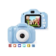Dijital Renkli Ekran Çocuk Kamerası 1080p Hafıza Kartlı Şarjlı Video Resim Oyun Fotoğraf Makinesi