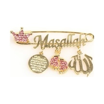 Maşallah Yazılı Bebek Yaka İğnesi 31