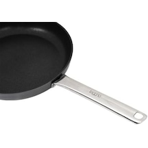 Titanium 24cm Tava, Çelik Sap Metalik Gri Diğer