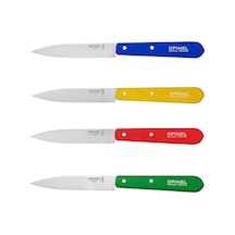 Opinel No112 4'lü Klasik Renkli Soyma Kamp Bıçağı 10 CM Kahverengi