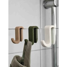 2'li Banyo Askısı / Duş Havlu Askısı Siyah