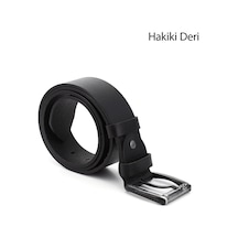 Gönderi(R) Gönderi R Siyah Hakiki Deri 4,5 Cm Kot Kemeri Siyah