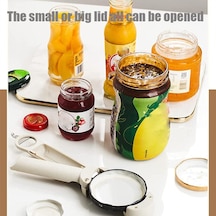 Siyah Çok Fonksiyonlu Geri Çekilebilir Açıcı Aracı Yeni Kavanoz Şişe Açacağı Ayarlanabilir Konserve Açacağı Siyah