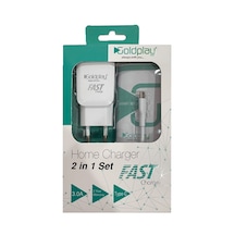 Goldplay 5 Volt 3 Amper Fast Type-c Hızlı Ev Şarj ve Data Usb Kab