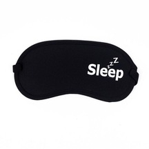 Yıkanabilir Uyku Maskesi Göz Bandı Zzz Sleep Siyah-beyaz Renk Lastikli