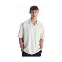 Lcw Vision Bej Regular Fit Kısa Kollu Erkek Gömlek