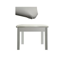 Midex Tbx-144wh Üst Kalite Piyano Taburesi Gizli Bölmeli Beyaz Renk 32x54x48 Açık Bej