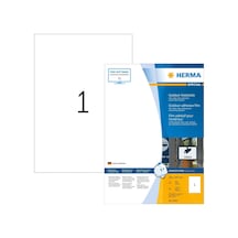 9543 Dış Mekan Yapışkan Folyo Dın A4 210 X 297 Mm, Folyo Beyaz Mat 40 Etiketleri 40 Yaprak, Stark Kendinden Yapışkanlı, Baskı Diğer