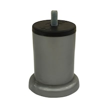 Cateksss 8 Cm Asena Plastik Ayak M8 Krom - 15 Li Paket