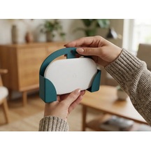 3d Baskı Tv Arkası Vesa Montajlı Medya Oynatıcı Tutucu Braketi 100x100 Ve 200x100 Uyumlu - Turkuaz Diğer
