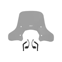 Gp Kompozit Lambretta V125 / V200 2021-2023 Uyumlu Ön Cam Füme 43 Cm
