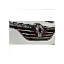 Megane 4 Krom Ön Panjur 2016 - 2019 Paslanmaz Çelik 5 Parça