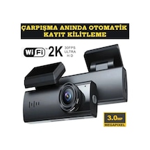 Araç İçi Kamera 1080p Çözünürlük Wifi Gece Görüş Çarpışma Algılama Park Monitörü