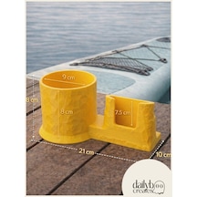 Sup Board Telefon Termos Tutucu Paddle Board Kano Aksesuar 3d Baskı Lastik Bağlantılı-sarı