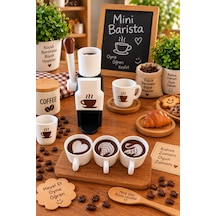 Mini Barista Kahve Makinesi Oyuncak Seti Çocuklar İçin
