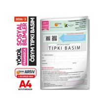 2026/2 Yökdil Fransızca Sosyal Bilimler Ösym Çıkmış Soru Tıpkı Basım Deneme Kitapçığı Türkiye Geneli