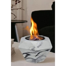 Dumansız Restoran Masa Şöminesi Dekoratif İç Ve Dış Mekan Masaüst