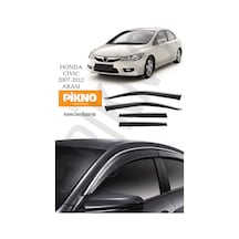 Honda Civic Fd6 2007-2012 Arası Kromlu Cam Rüzgarlığı 4'lü Set A+ Plus