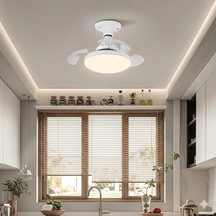 Dolunay Fanlı Led Ampul - 72w 7850 Lümen - 3 Renk Yanma Modlu Beyaz, Gün Işığı, Natural - Uzaktan Kumandalı, C Diğer