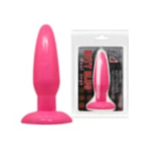 Truva Shop Butt Blug 14 Cm Vantuzlu Jel Anal Plug Anal Tıkaç Pembe Anal Dildo