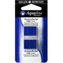 Daler Rowney Aquafine Sulu Boya Tablet 2li Ultramarine Blue Light