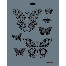 Rich New Seri N104 Stencil 35X25 Cm