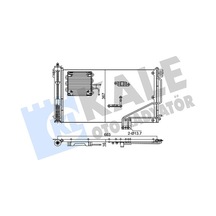 Kale 353175 Klima Radyatörü Kondanser - Mercedes C-class T-model 2001-2007 C 220 Cdi Dizel Klimalı Modeller 2035000254 - 2035000654 - 2035001054 - 2035001154 - 2035001354 - A2035001354