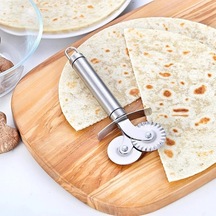 Çift Başlıklı Pizza Hamur Bıçağı Renkli