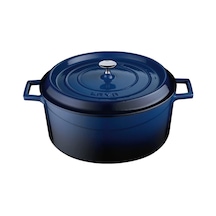 Lava Döküm Yuvarlak Tencere Trendy 32 CM
