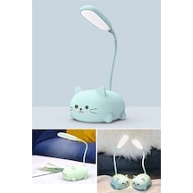 Technosmart Usbli Kedi Figürlü Masa Lambası Hediyelik Gece Lambası Şarj Edilebilir Çocuklar İçin 001