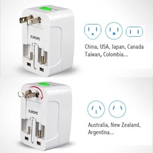 150+ Ülke Universal Çoklu Priz Çevirici Dönüştürücü Seyahat Adaptörü, Amerika, İngiliz, Avrupa, Avustralya, Eu Us Uk Au China Fiş Dönüştürücü Çok Renkli