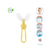 Mas Lord U Tipi Yeni Nesil Diş Fırçası - Sarı - Kelebek Model  6-12 Yaş