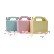 10x14 Cm Karışık Renk El Geçme Hediye Kutusu 3'lü Set