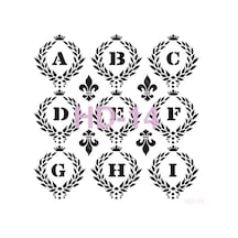 Hd14 Cadence Home Dekor Stencil 45X45