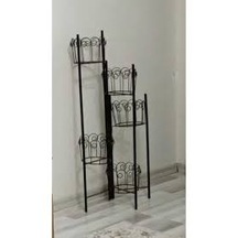 Konak Züccaciye Metal 5 Gözlü Saksılık Çiçeklik Ferforje Siyah