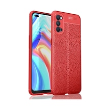 Newface Oppo Reno 4 Pro Kılıf Auto Focus Kapak - Kırmızı Diğer