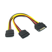 4426 Sata 15 Pin Dişi Erkek 2 Port Çoklayıcı Kablo Splitter Hdd Bağlantı Kablosu Diğer