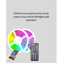 Smart Şerit Led 10m Bluetooth Kontrollü Sese Duyarlı Rgb