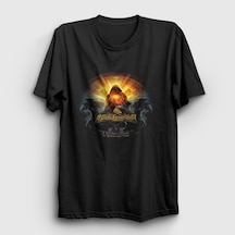 Presmono Unisex Traveler Blind Guardian T-shirt Siyah