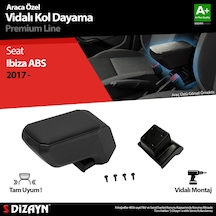 S-dizayn Seat Ibiza Abs Vidalı Kol Dayama Kolçak Siyah 2017 Üzeri A+kalite