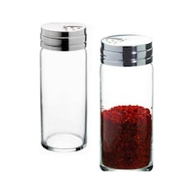 Basic Cam Tuzluk - 12 Li Tuzluk Biberlik Baharatlık 230 Ml. Şeffaf