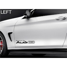 Audi Yan Kapı Modifiye Sticker Oto Yapıştırma 2 Adet