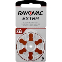 Rayovac Extra Advanced 312 Numara İşitme Cihazı Pili 6'lı