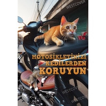 Arora Ar 100-7 Special Alfa Uyumlu Motosiklet Brandası Sarı Siyah Reflektörlü Motor Örtüsü