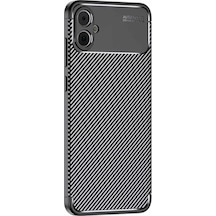 Newface Samsung Galaxy A05 Kılıf Auto Focus Karbon Kapak - Siyah