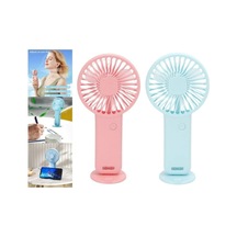 2 Adet Mini Fan,telefon Tutucu,portatif El Vantilatörü Pembe,mavi 9,3x19cm