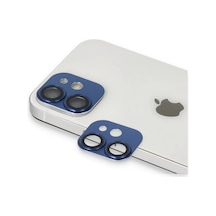 Apple İphone 11 Uyumlu Pers Alüminyum Kamera Lens - Lacivert