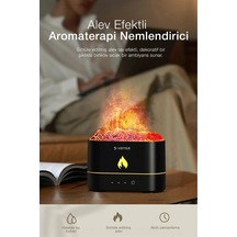 3d Alev Efektli Ultrasonik Hava Nemlendirici Renkli Işıklı Aromaterapi Difüzör