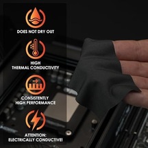 Carbonaut - Carbon Termal Ped - Yapışmaz, Esnek Ve Tekrar Kullanılabilir - Çok Yüksek Isı İletkenliği - Elektrik İletir 25 25 0,2 Mm