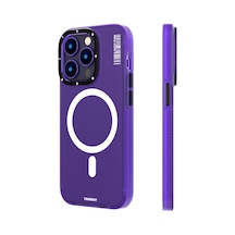 Youngkit iPhone 14 Pro Uyumlu Kılıf Magsafe Kablosuz Şarj Özellikli Youngkit Colored Sand Kapak